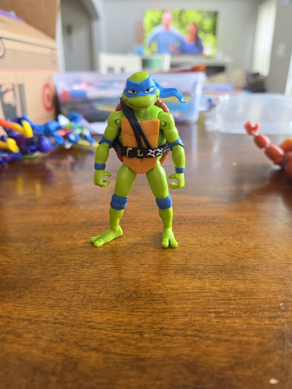 TMNT Leonardo Mutant Mayhem Action Figure 2023 Movie Playmates Loose